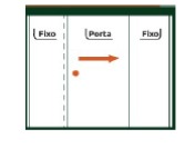 KIT BOX QUAD.2 FIXOS E 1 PORTA - 1,60 L X 1,90 A - BRANCO