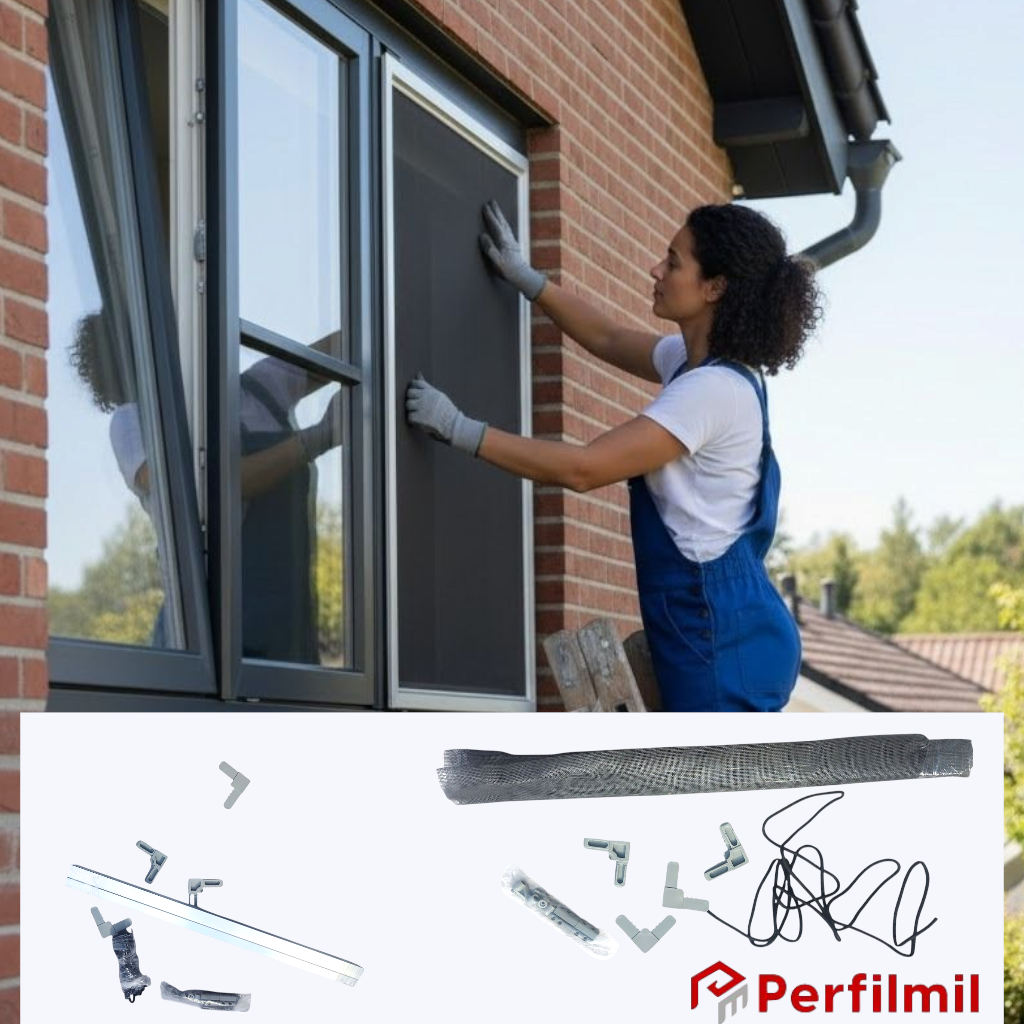 Kit Mosquiteira 120x120 Brilhante